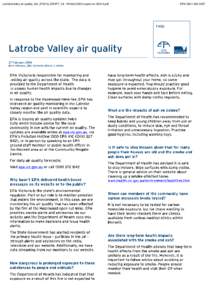 LatrobeValley air quality_QA_270214_DRAFT_V4 - Printed 2000 copies on[removed]pdf  EPA[removed] LatrobeValley air quality_QA_270214_DRAFT_V4 - Printed 2000 copies on[removed]pdf