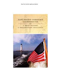 New Point Comfort Lighthouse Booklet  New Point Comfort Lighthouse Booklet New Point Comfort Lighthouse Booklet