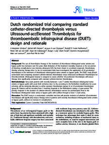 Schrijver et al. Trials 2011, 12:20 http://www.trialsjournal.com/contentSTUDY PROTOCOL  TRIALS