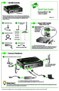 1 Identify Contents  Quick Start Guide ConnectPort ™ X4  ConnectPort X4