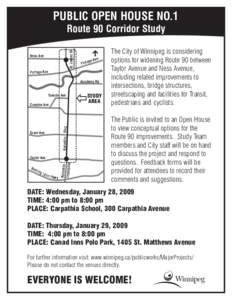 Public Open House no.1 St. James St Route 90 Corridor Study  Ness Ave