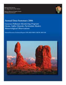 FINAL DRAFT - Annual Data Summary Report 2006.indd