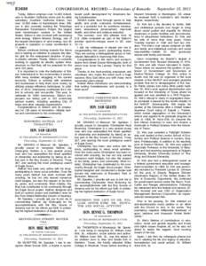 E1638  CONGRESSIONAL RECORD — Extensions of Remarks Today, Edison employs over 14,000 individuals in Southern California alone and its utility subsidiary, Southern California Edison, has