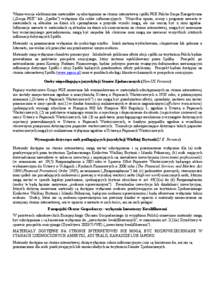 Ważne wersje elektroniczne materiałów są udostępniane na stronie internetowej spółki PGE Polska Grupa Energetyczna („Grupa PGE” lub „Spółka”) wyłącznie dla celów informacyjnych. Wszystkie opinie, ocen