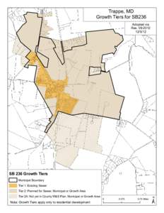 Trappe, MD Growth Tiers for SB236 Adopted via Res[removed]