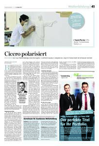 Weiterbildung | 41  HANDELSZEITUNG | Nr. 35 | 27. August 2015 WORLDSKILLS SÃO PAULO 2015