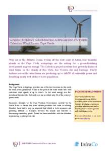 Wind farm / Cape Verde / Renewable energy / Outline of Cape Verde / Earth / Atlantic Ocean / Environment