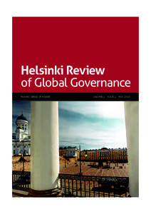 Helsinki Review of Global Governance     Newsletter B5.indd i