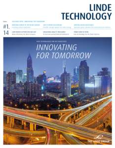 Issue  #1. 1  4  FEATURED TOPIC: INNOVATING FOR TOMORROW