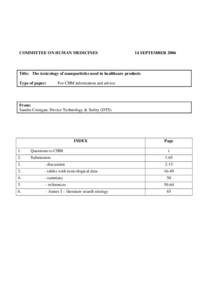 Microsoft Word - Toxicology of nanotechnology in healthcare-CHM.doc