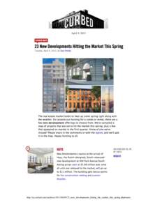 April 9, 2013  http://ny.curbed.com/archives23_new_developments_hitting_the_market_this_spring.php#more 