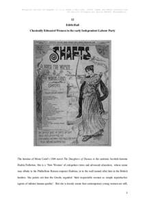    Pre-print version of chapter 12 in	
  in Stead & Hall edsGreek and Roman Classics and the British Struggle for Social Reform (Bloomsbury).	
    12