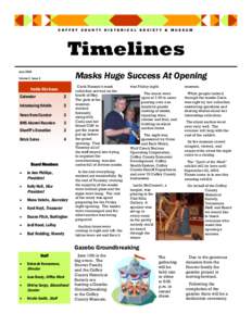COFFEY COUNTY HISTORICAL SOCIETY & MUSEUM  Timelines June[removed]Masks Huge Success At Opening