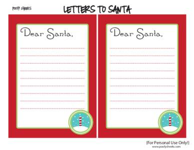 poofy cheeks  letters to santa Dear Santa,