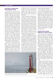 News and Views  SHALDRIL II Sailing With New Sampling Tools SHALDRIL II, the second leg of a drilling program from the RV/IB
