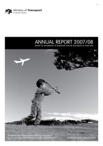 F.5  ANNUAL REPORT[removed]REPORT OF THE MINISTRY OF TRANSPORT FOR THE YEAR ENDED 30 JUNE 2008