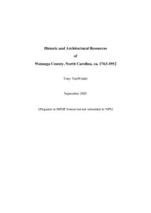 Microsoft Word - Watauga County Survey Report Cover Sheet.docx