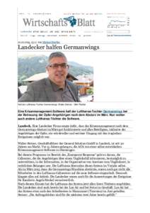 , 13:11 von Michael Riedler  Landecker halfen Germanwings Half der Lufthansa-Tochter Germanwings: Walter Steiner. / Bild: Riedler