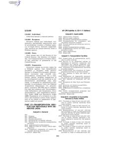 Assistive technology / Paratransit / Code of Federal Regulations / Americans with Disabilities Act / Public transport / Section 504 of the Rehabilitation Act / Federal Aviation Regulations / Massachusetts Bay Transportation Authority / Accessibility / Transportation in the United States / Transport / Transportation planning