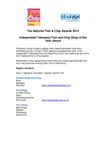 The National Fish & Chip Awards 2011