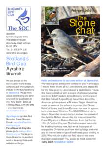 FebruaryThe Scottish Ornithologists’ Club