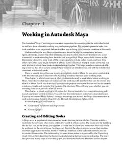 Chapter 1  AL Working in Autodesk Maya