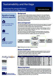 Sustainability and Heritage Improving the energy efficiency of existing and heritage houses Introduction