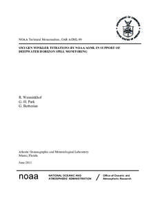 Earth / Science / Henry Bryant Bigelow / Oceanography / Physical geography / Office of Oceanic and Atmospheric Research / Atlantic Oceanographic and Meteorological Laboratory / National Oceanic and Atmospheric Administration