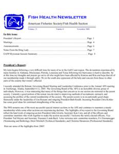 Fish diseases / Myxozoa / Veterinary parasitology / Fish diseases and parasites / Veterinary physician / Salmon / Myxobolus cerebralis / Aquaculture / Fish / Zoology / Biology