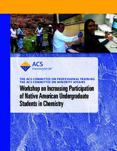The ACS Committee on Professional Training The ACS Committee on Minority Affairs Workshop on Increasing Participation of Native American Undergraduate Students in Chemistry