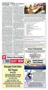 Sac and Fox News • May 2014 • Page 8  SPRINGTIME HAZARDS BE CAREFUL OUT THERE!! by Gene Hoyt MD BHHC It’s springtime! It’s sunny, warm and