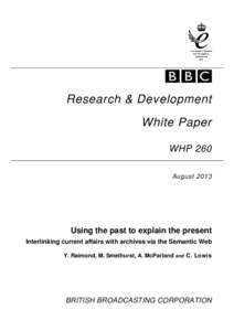 BBC Research & Development White Paper WHP260