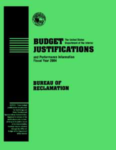 Table of Contents General Statement Page General Statement - Overview ............................................................................................................. 1 Budget Authority, FY[removed]FY 2004 T