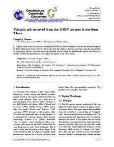 Geochemistry Geophysics Geosystems