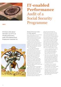 INDIA  K R Sriram writes about SAI-India’s use of IT in an All India performance audit of the National Rural