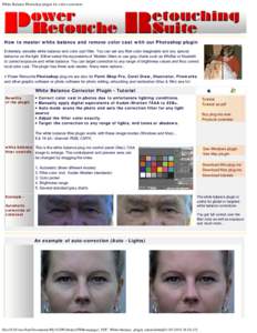 White Balance Photoshop plugin for color correction