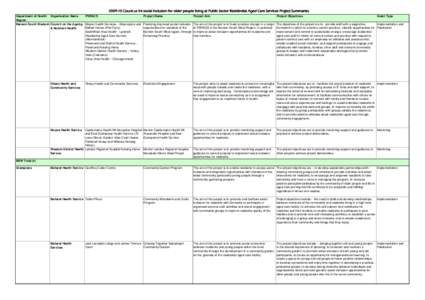 Nursing home / Health care provider / Health Disparities Center / The Hong Kong Council of Social Service / Healthcare / Housing / Geriatrics