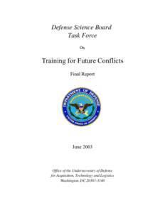 Defense Science Board / United States Deputy Undersecretary of Defense