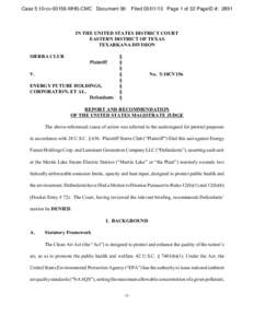 Case 5:10-cv[removed]MHS-CMC Document 90  Filed[removed]Page 1 of 32 PageID #: 2891 IN THE UNITED STATES DISTRICT COURT EASTERN DISTRICT OF TEXAS