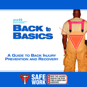 BACK to BASICS A GUIDE TO BACK INJURY PREVENTION AND RECOVERY  To order Back to Basics, call 957-SAFE (in Winnipeg) or[removed]SAFE (outside Winnipeg)