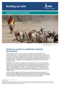 Scaling up note Smallholder livestock development ©IFAD/Joanne Levitan Tanzania - Agricultural Sector Development ProgrammeLivestock (ASDP-L)