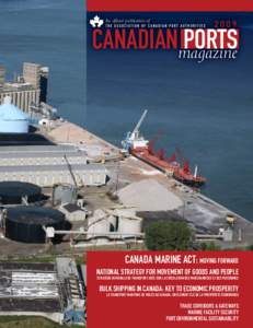 the official publication of[removed]CANADIANmagazine PORTS