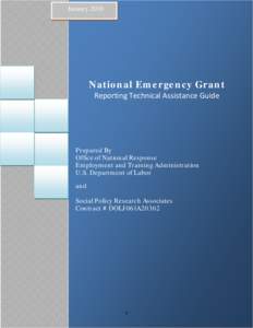 January[removed]National Emergency Grant Reporting Technical Assistance Guide     