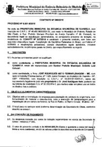 Prefeitura Municipal da Estância Balneária de Ilhabela Rua Prefeito Mariano Procópio de Araújo Carvalho, 86— Perequê - CEPEstado de São Paulo -Brasil - Fone/FaxCNPJ32 