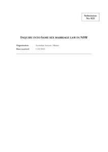 Culture / Family law / Marriage / Same-sex relationship / Recognition of same-sex unions in Australia / LGBT rights in Australia / Same-sex marriage / Behavior / Civil union