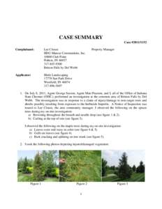 CASE SUMMARY Case #[removed]Complainant: Lee Clouse HDG Mansur Communities, Inc.