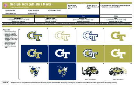 Georgia Tech (Athletics Marks) Current Revision Date: Established: 1885 Location: Atlanta, GA