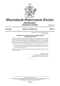 [207]  Queensland Government Gazette Extraordinary PUBLISHED BY AUTHORITY Vol. 364]