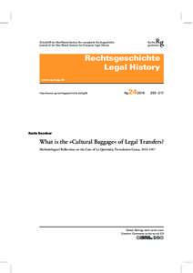 Rg  Rechts geschichte  Zeitschri des Max-Planck-Instituts für europäische Rechtsgeschichte