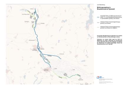 Land Brandenburg Leibsch freigestellte Fließe vom Befahrungsverbot des § 6 Absatz 1 Nr. 4 der Biosphärenreservatsverordnung für Spreewaldkähne gemäß § 2 des Erlasses